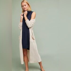 Anthropologie Carly Cowl-Neck Midi Dress Navy Blue Women’s Sz XS/S NWT Party